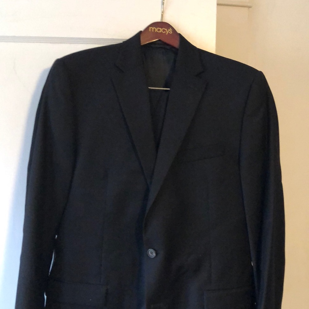 2 piece black suit